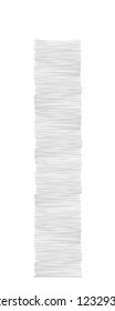 white tall paper stack 