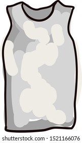 White tank, illustration, vector on white background.
