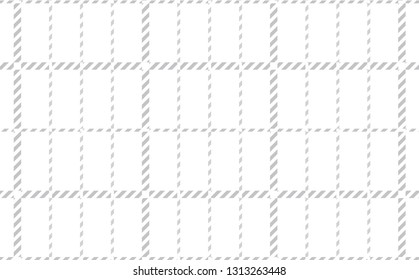 White tartan plaid pattern.Vector illustration.EPS-10. - Vector