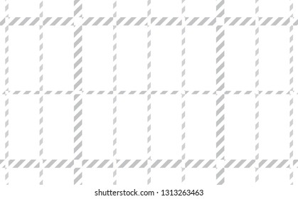 White tartan plaid pattern.Vector illustration.EPS-10. - Vector