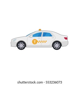 White taxi