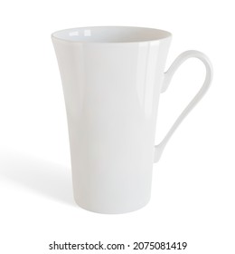 White tea or coffee cup or mug isolated on white background vector illustration