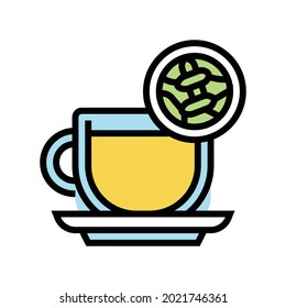 white tea color icon vector. white tea sign. isolated symbol illustration