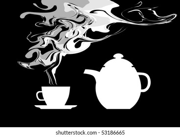 White teapot