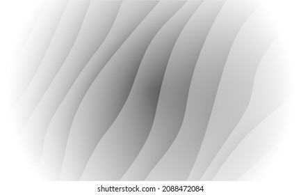 White Technology Abstract Texture Background. Grey Vintage Vector Wave Design. Black Curve Geometric Brochure Wallpaper. Silver Web Graphic Paper Background.