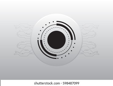 White technology banner background