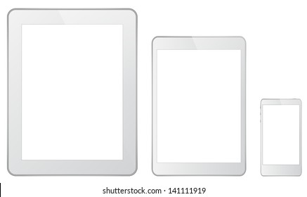 White Technology Gadgets In iPad Style