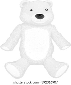 White teddy bear