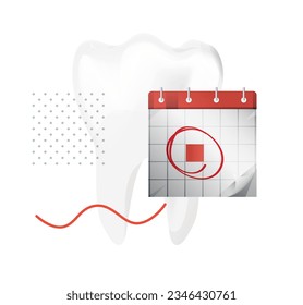 White Teeth - Dental Care Appointment  Icon stock illustration as EPS 10 File