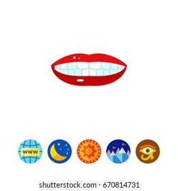 White teeth icon