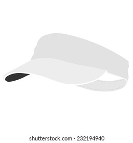 White tennis cap, tennis cap isolated, tennis hat, accessories