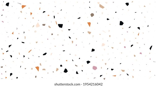 white terrazzo pattern texture background