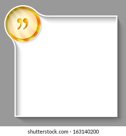 white text box for any text with quotation mark