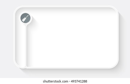 White text box for fill your text and screwdriver