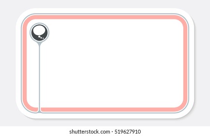 White text box for fill your text and speech bubble