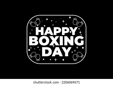 White Text effect design, Happy boxing day