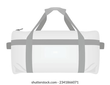 White textile bag. vector illustration