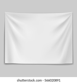 White Textile Banner Template