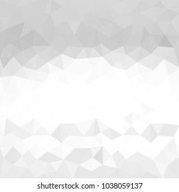 White texture. Abstract geometric background with triangles. Polygonal space. Low Poly. Trend. 