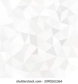 White texture. Abstract geometric background with triangles. Polygonal space. Low Poly. Trend.