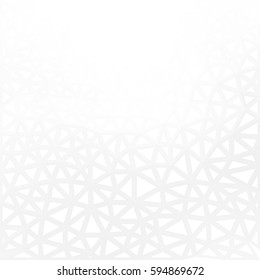 White texture. Abstract geometric background with triangles. Polygonal space.