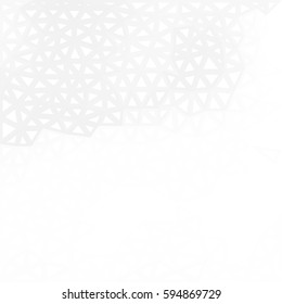 White texture. Abstract geometric background with triangles. Polygonal space.