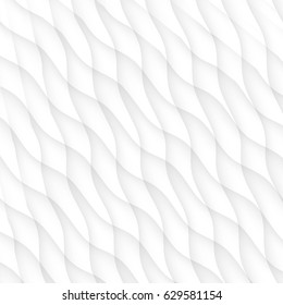 White texture. abstract pattern. wave wavy nature geometric modern.
on white background for interior wall 3d design. vector illustration