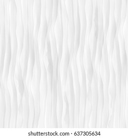 White texture. abstract pattern. wave wavy nature geometric modern.
on white background for interior wall 3d design. vector illustration