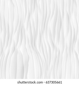White texture. abstract pattern. wave wavy nature geometric modern.
on white background for interior wall 3d design. vector illustration