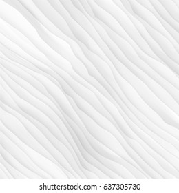 White texture. abstract pattern. wave wavy nature geometric modern.
on white background for interior wall 3d design. vector illustration
