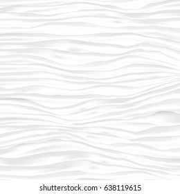 White texture. abstract pattern. wave wavy nature geometric modern.
on white background for interior wall 3d design. vector illustration