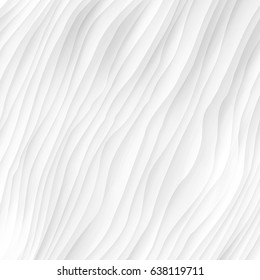 White texture. abstract pattern. wave wavy nature geometric modern.
on white background for interior wall 3d design. vector illustration