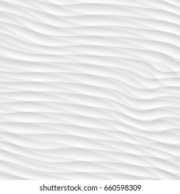 White texture. abstract pattern. wave wavy nature geometric modern.
on white background for interior wall 3d design. vector illustration