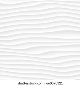 White texture. abstract pattern. wave wavy nature geometric modern.
on white background for interior wall 3d design. vector illustration