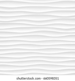 White texture. abstract pattern. wave wavy nature geometric modern.
on white background for interior wall 3d design. vector illustration