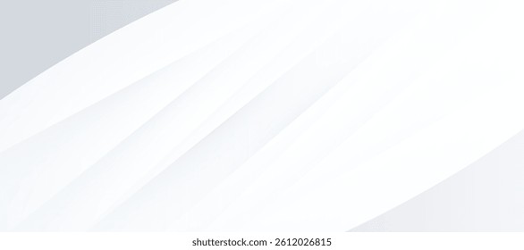 White texture background white and gray abstract modern background. Smooth dynamic wavy lines