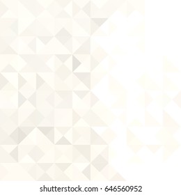 White texture. White background with mesh of triangles. Geometric style.