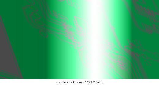 White texture background of printed circuit board. Computer technology background. Information tech. Space for text.  Green scale pcb background.