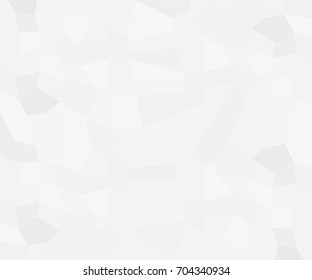 White texture. Geometric background with creative polygonal space. Shades of gray. Crumpled paper.