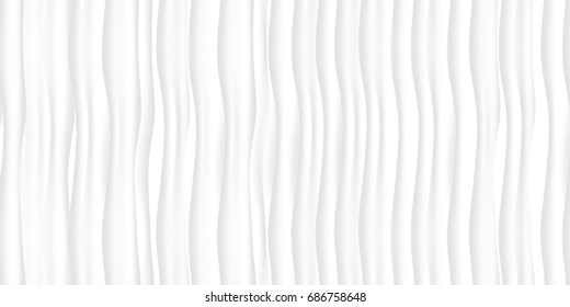 White texture. gray abstract pattern. wave wavy nature geometric modern.
on white background for interior wall 3d design. vector illustration