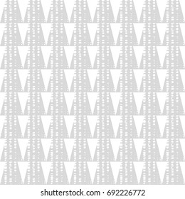White Texture. Grey on white. Seamless vector background with abstract geometric pattern. Textile rapport.
