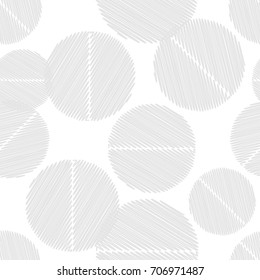 White Texture. Grey on white. Seamless vector background with abstract geometric pattern. Textile rapport.