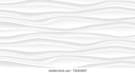 White texture Line surface. gray abstract pattern. wave wavy nature geometric modern. on white background on rectangle for interior wall 3d design. vector illustration