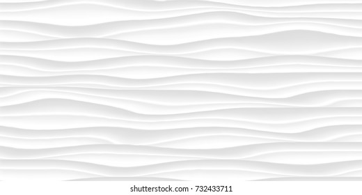 White texture Line surface. gray abstract pattern. wave wavy nature geometric modern. on white background on rectangle for interior wall 3d design. vector illustration