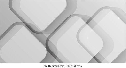 White texture luxury geometric 3d decorative gradient shape background