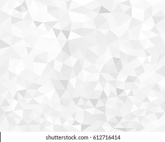 White texture with mesh of triangles. Polygonal space. Geometric background.