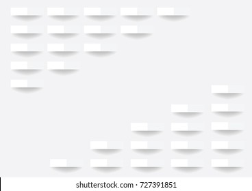 White texture with shading use for presentation or screen background, vector background