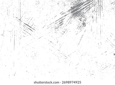 White textured background with scattered grey dust and linear scratches grunge
