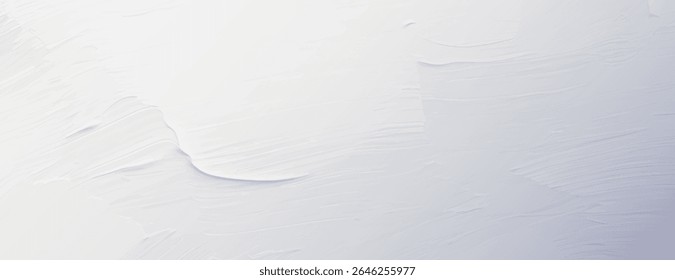 White textured background, with a smooth, painted style. The background is white, creating a serene and minimalist background effect. Minimal paint brushstroke texture background vector