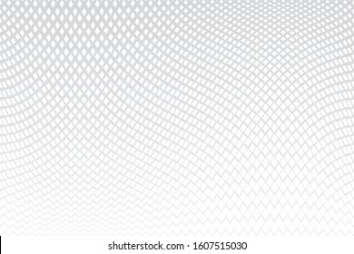 Fondo blanco texturado. Textura de líneas onduladas. Arte vectorial.
